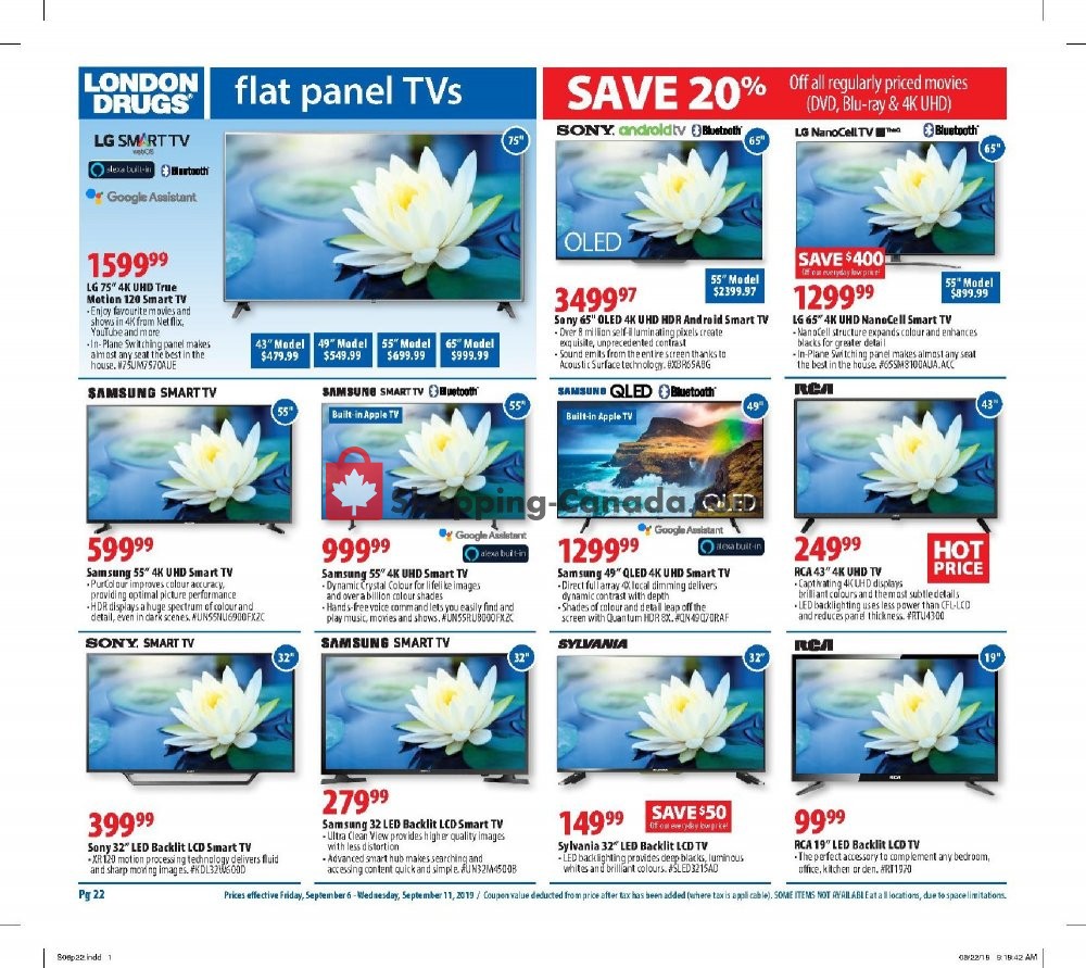 London Drugs flyer from Friday September 6, 2019 to Wednesday September 11, 2019 - page 22