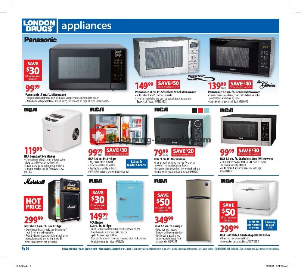 London Drugs flyer from Friday September 6, 2019 to Wednesday September 11, 2019 - page 26