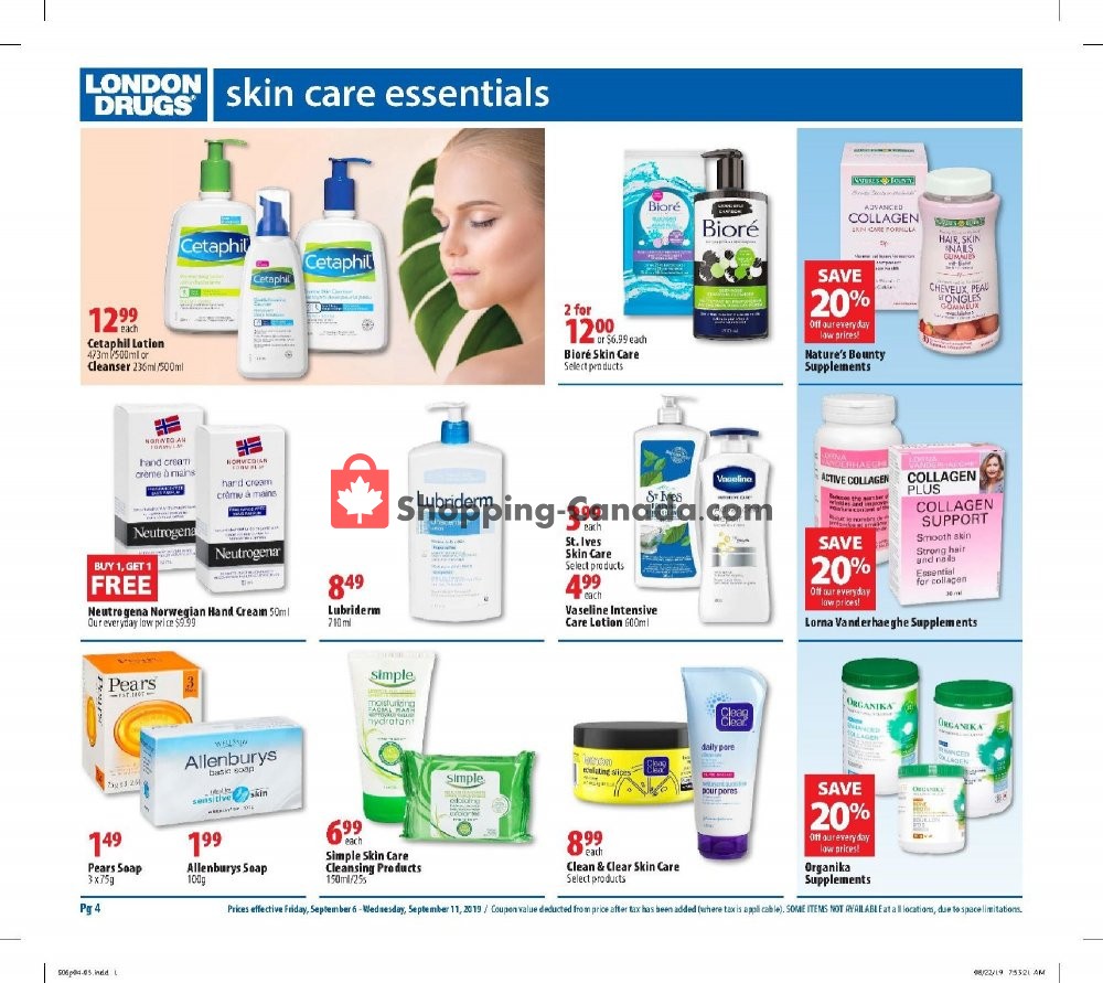 London Drugs flyer from Friday September 6, 2019 to Wednesday September 11, 2019 - page 4