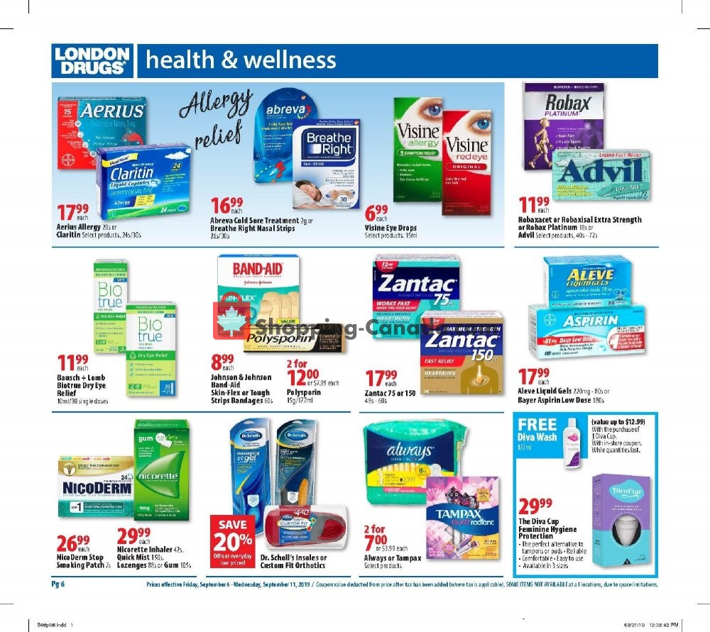 London Drugs flyer from Friday September 6, 2019 to Wednesday September 11, 2019 - page 6
