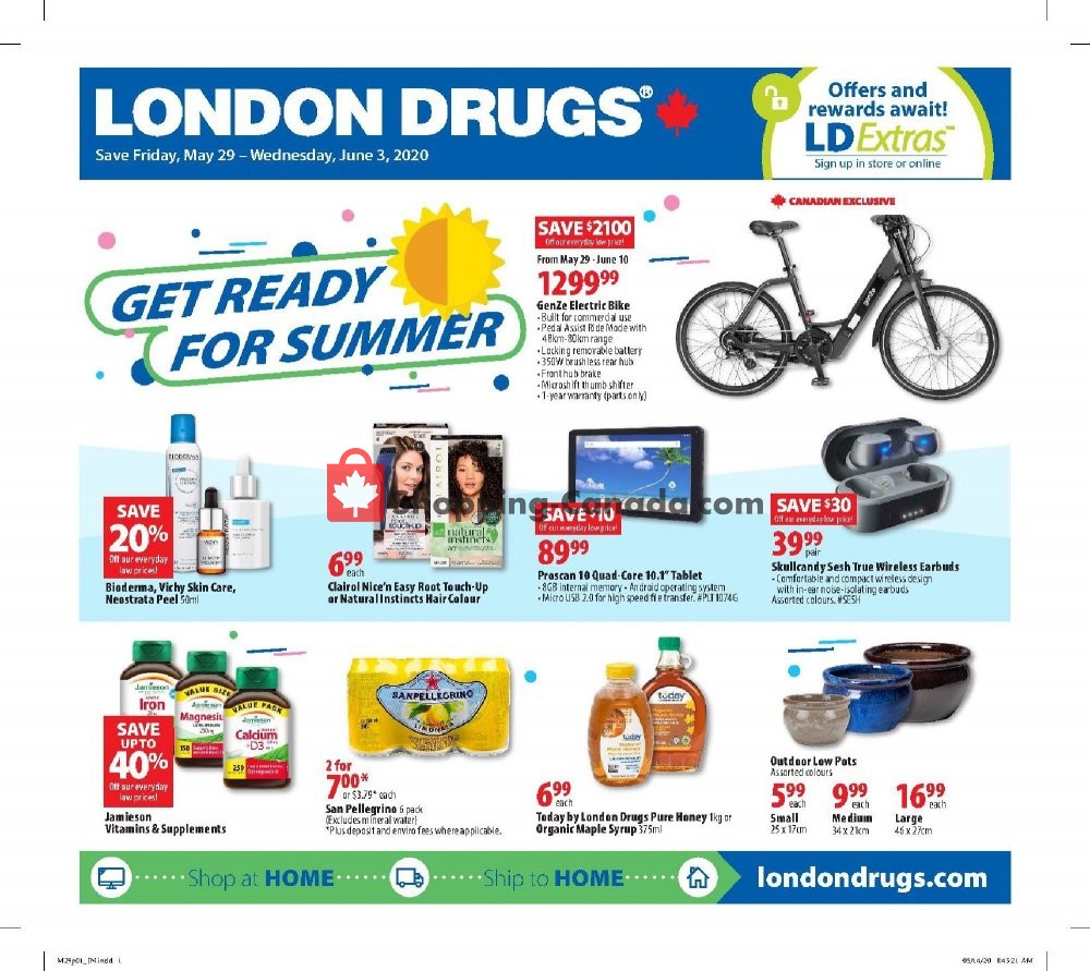 London Drugs flyer from Friday May 29, 2020 to Wednesday June 3, 2020 - page 1