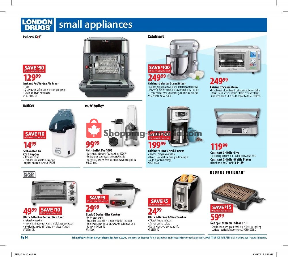 London Drugs flyer from Friday May 29, 2020 to Wednesday June 3, 2020 - page 14