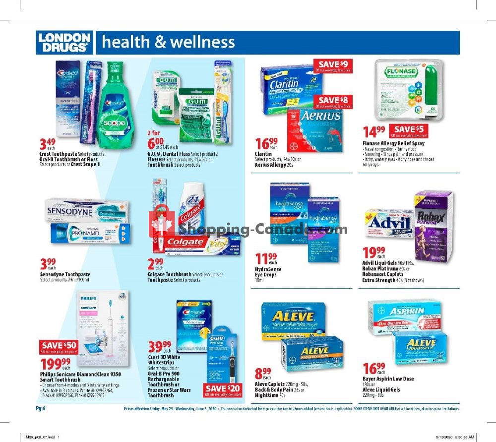London Drugs flyer from Friday May 29, 2020 to Wednesday June 3, 2020 - page 6