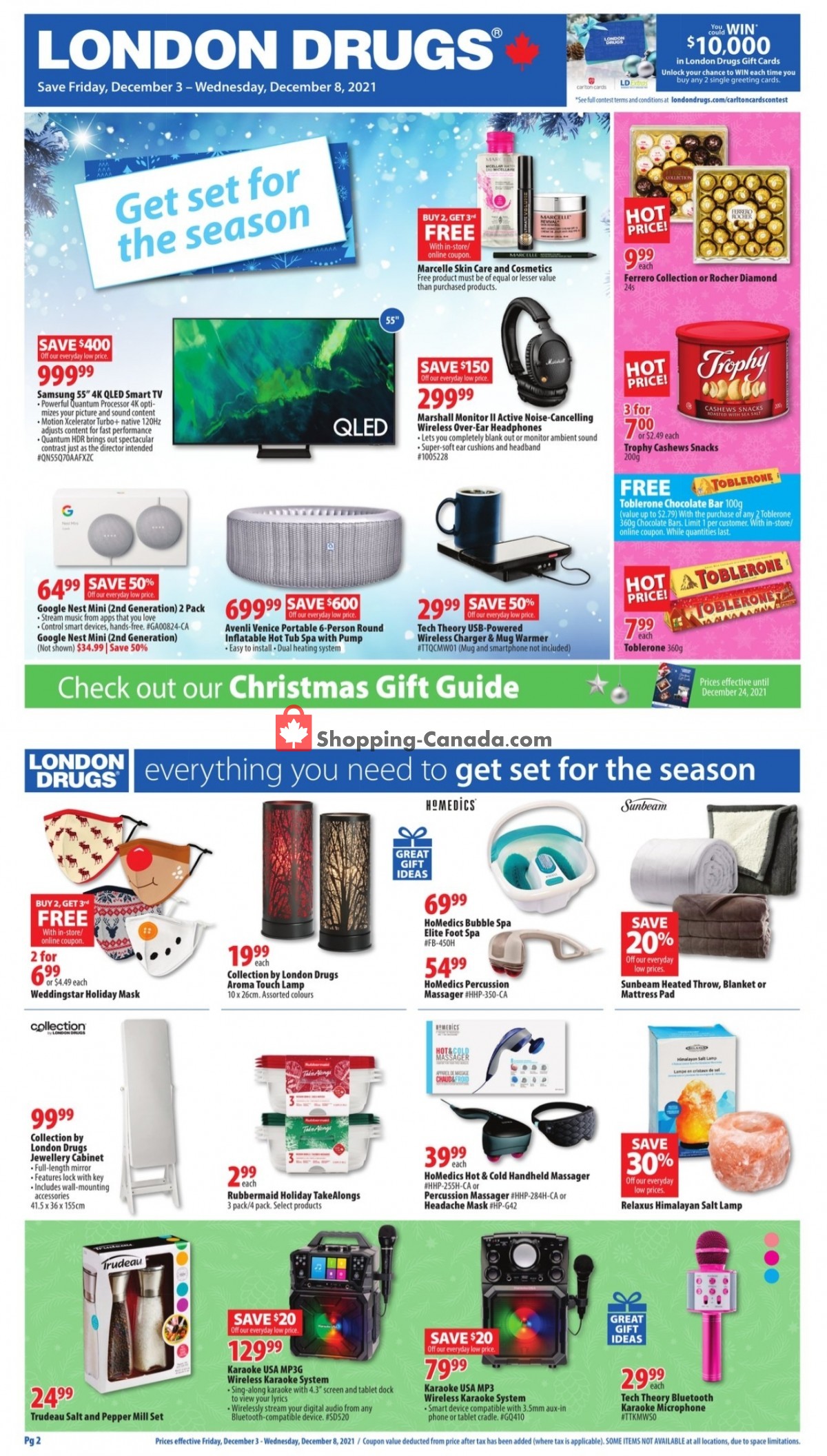 London Drugs flyer from Friday December 3, 2021 to Wednesday December 8, 2021 - page 1