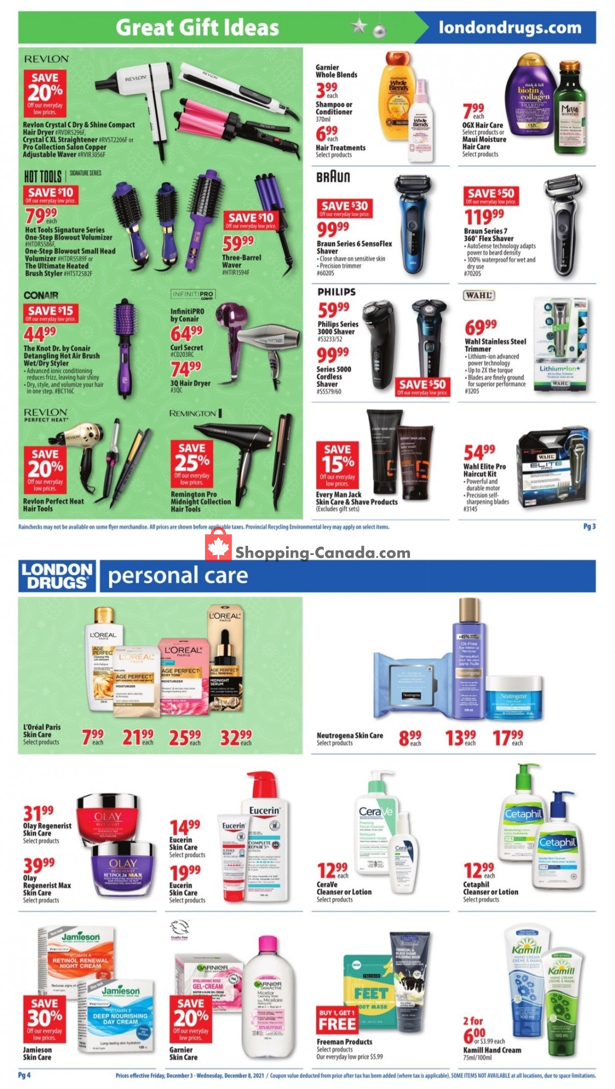London Drugs flyer from Friday December 3, 2021 to Wednesday December 8, 2021 - page 2