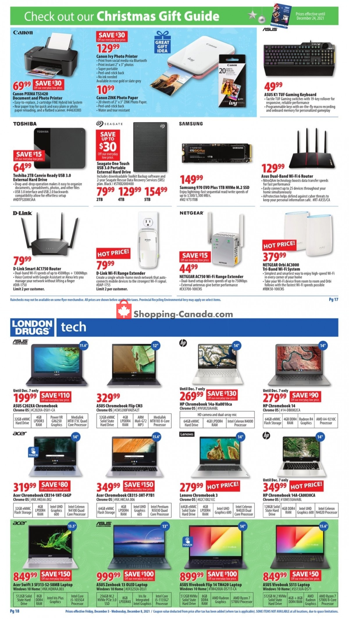 London Drugs flyer from Friday December 3, 2021 to Wednesday December 8, 2021 - page 9