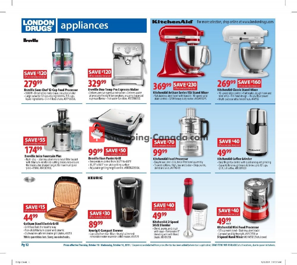 London Drugs flyer from Thursday October 10, 2019 to Wednesday October 16, 2019 - page 13
