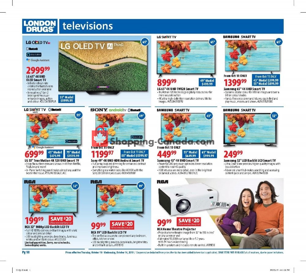 London Drugs flyer from Thursday October 10, 2019 to Wednesday October 16, 2019 - page 19