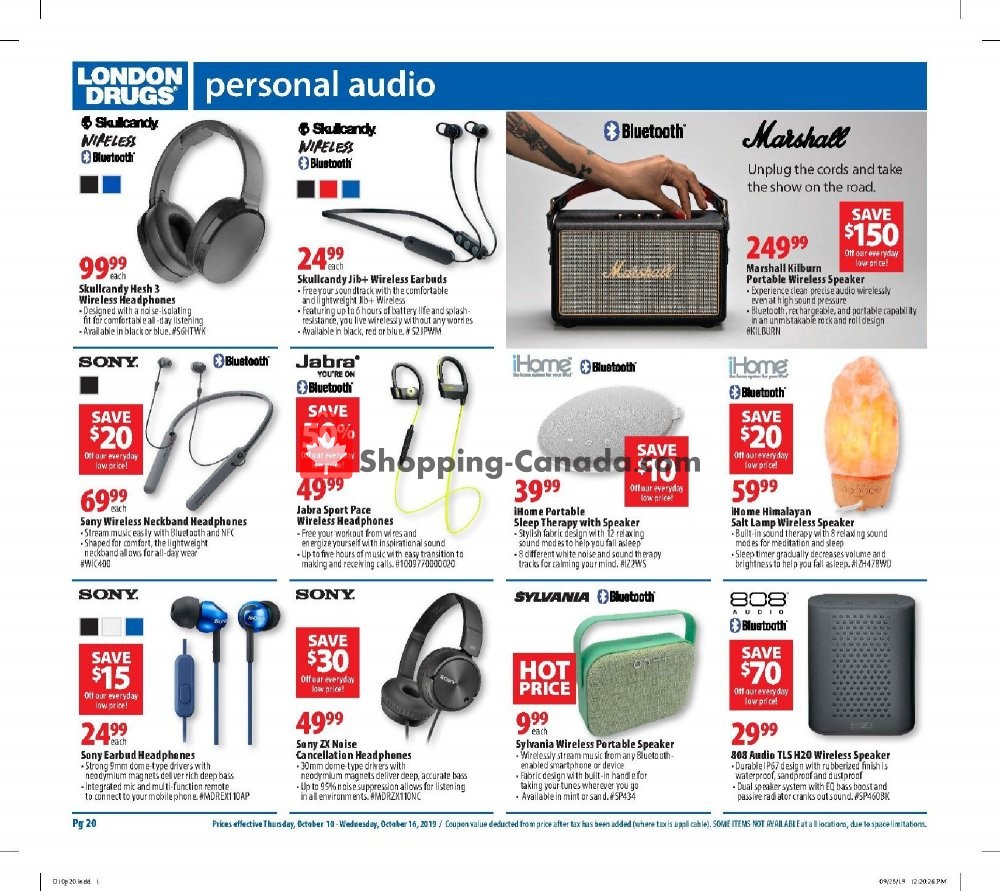 London Drugs flyer from Thursday October 10, 2019 to Wednesday October 16, 2019 - page 21