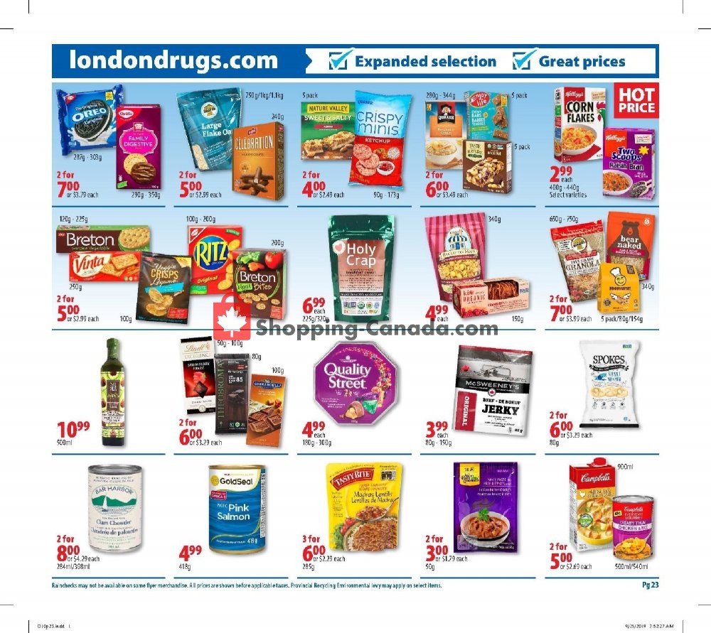 London Drugs flyer from Thursday October 10, 2019 to Wednesday October 16, 2019 - page 24
