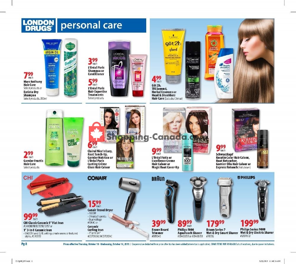 London Drugs flyer from Thursday October 10, 2019 to Wednesday October 16, 2019 - page 9