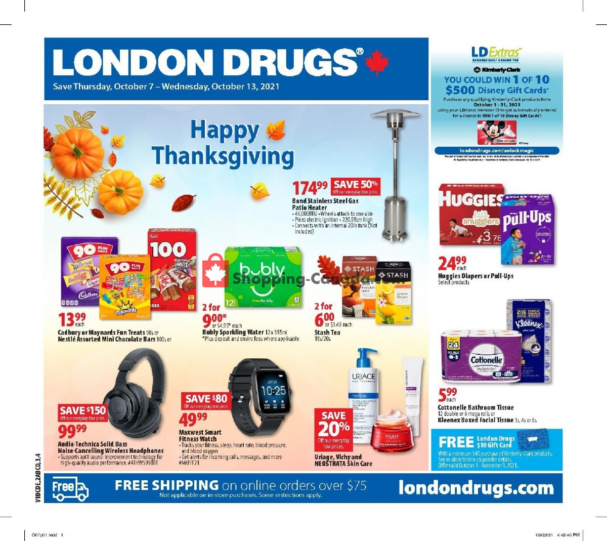 London Drugs flyer from Thursday October 7, 2021 to Wednesday October 13, 2021 - page 1