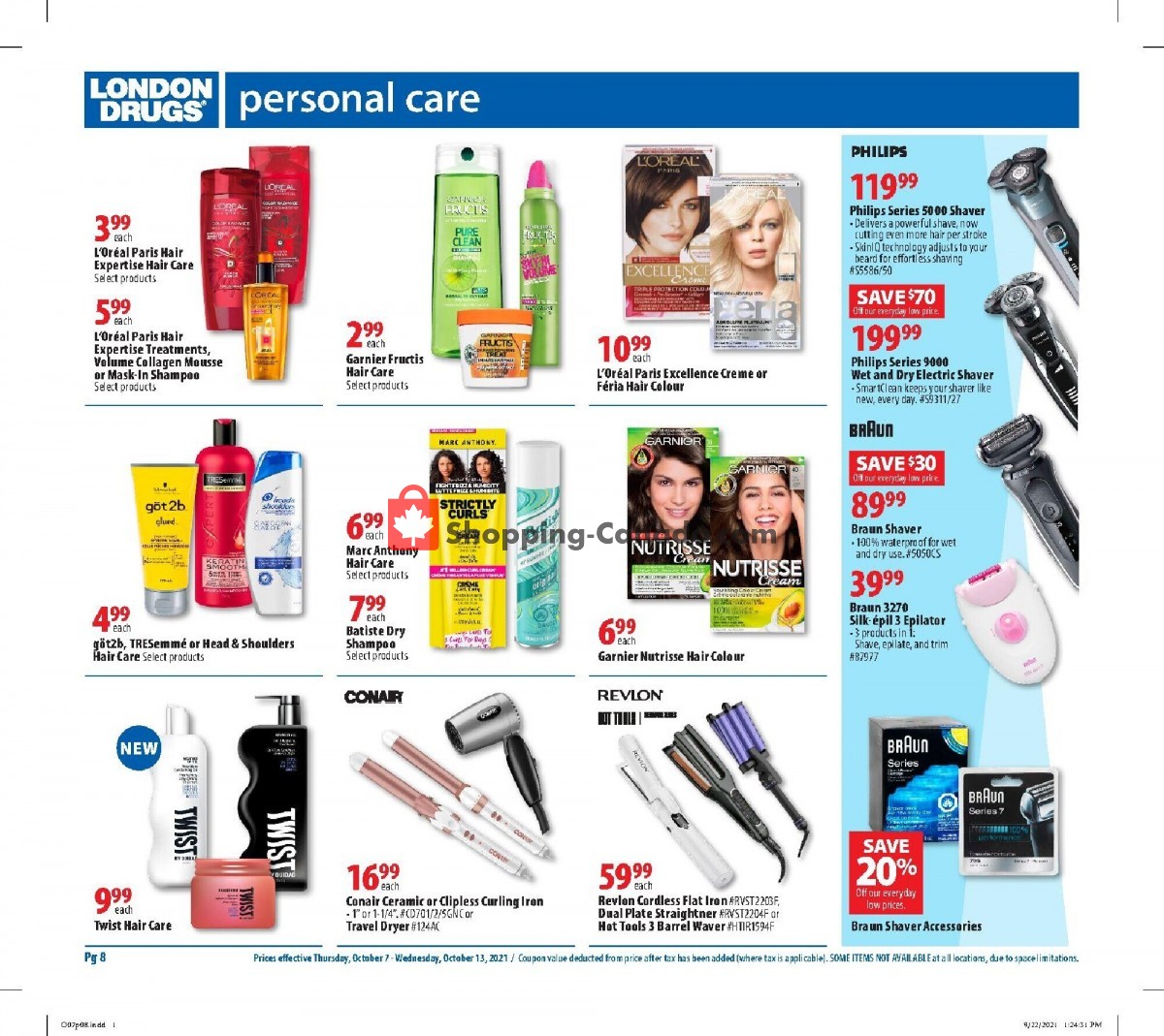 London Drugs flyer from Thursday October 7, 2021 to Wednesday October 13, 2021 - page 9