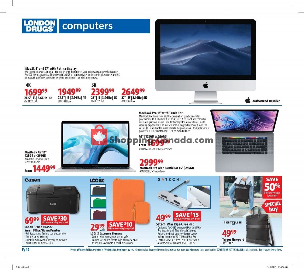 London Drugs flyer from Friday October 4, 2019 to Wednesday October 9, 2019 - page 11