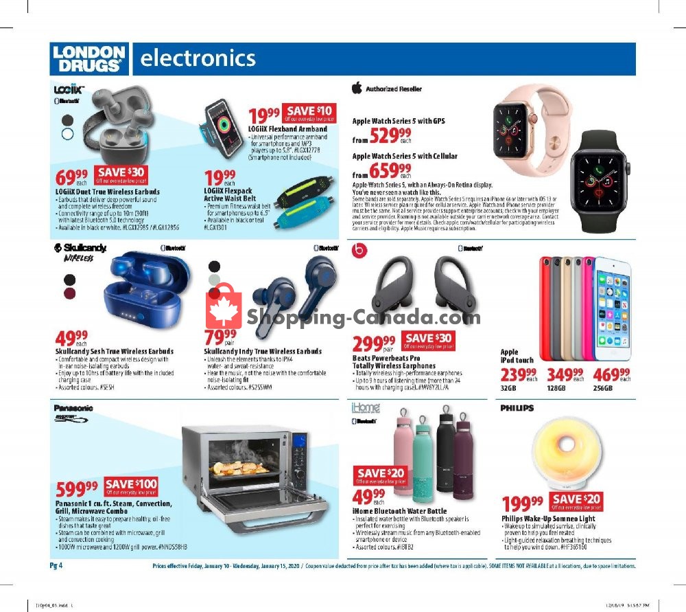 London Drugs flyer from Friday January 10, 2020 to Wednesday January 15, 2020 - page 4