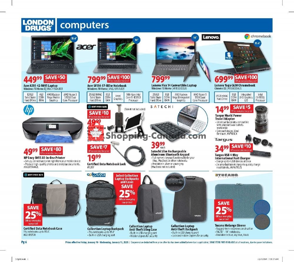 London Drugs flyer from Friday January 10, 2020 to Wednesday January 15, 2020 - page 6