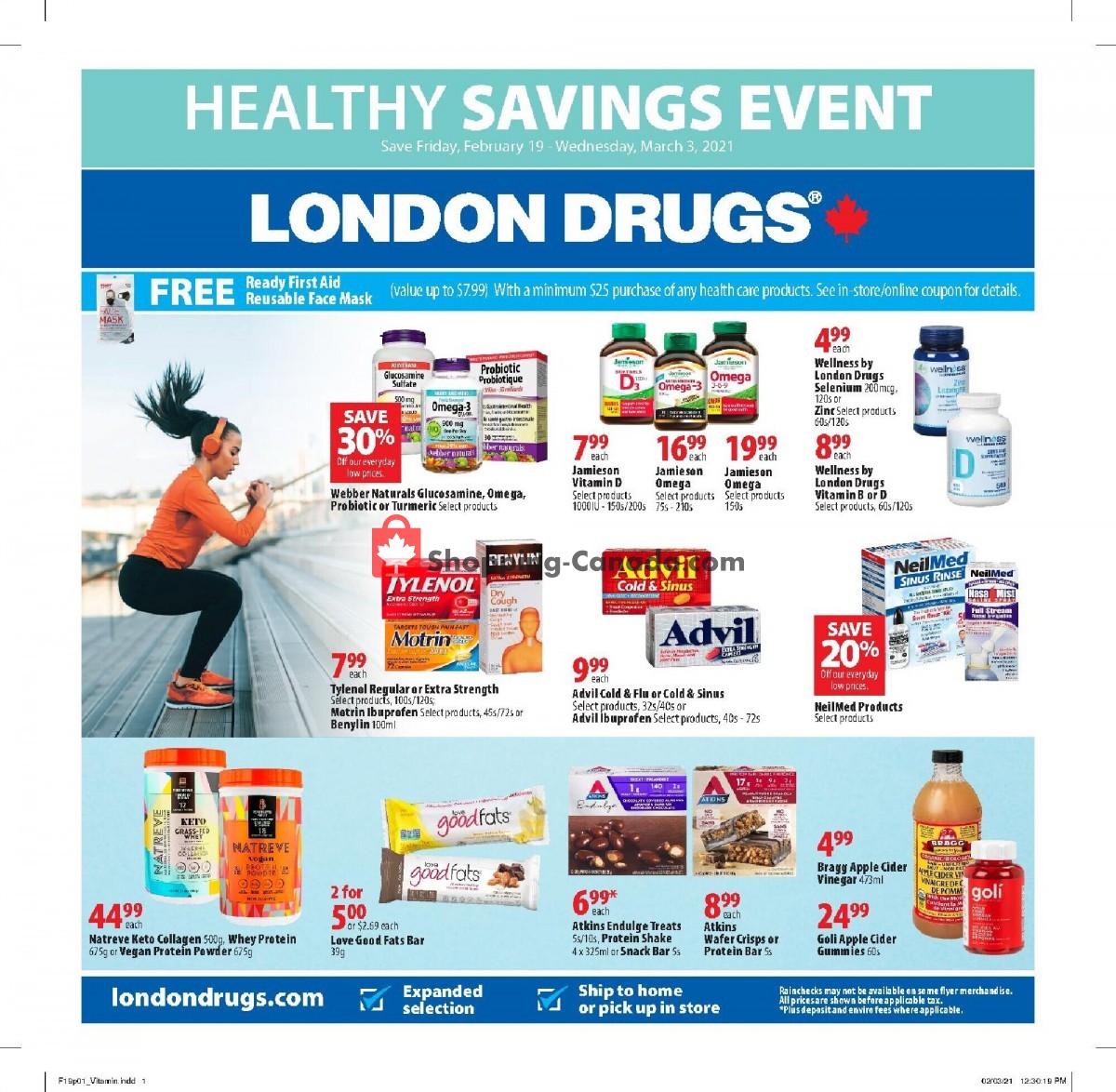 London Drugs flyer from Friday February 19, 2021 to Wednesday March 3, 2021 - page 1