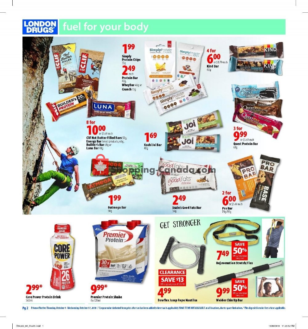 London Drugs flyer from Thursday October 4, 2018 to Wednesday October 17, 2018 - page 2