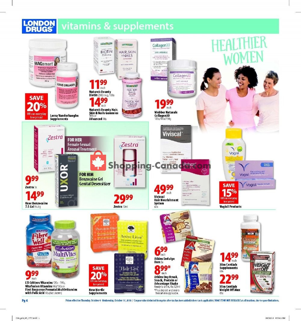 London Drugs flyer from Thursday October 4, 2018 to Wednesday October 17, 2018 - page 5