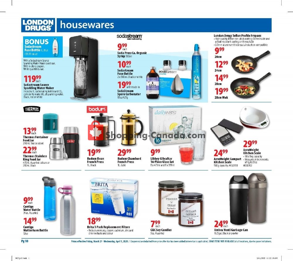 London Drugs flyer from Friday March 27, 2020 to Wednesday April 1, 2020 - page 10