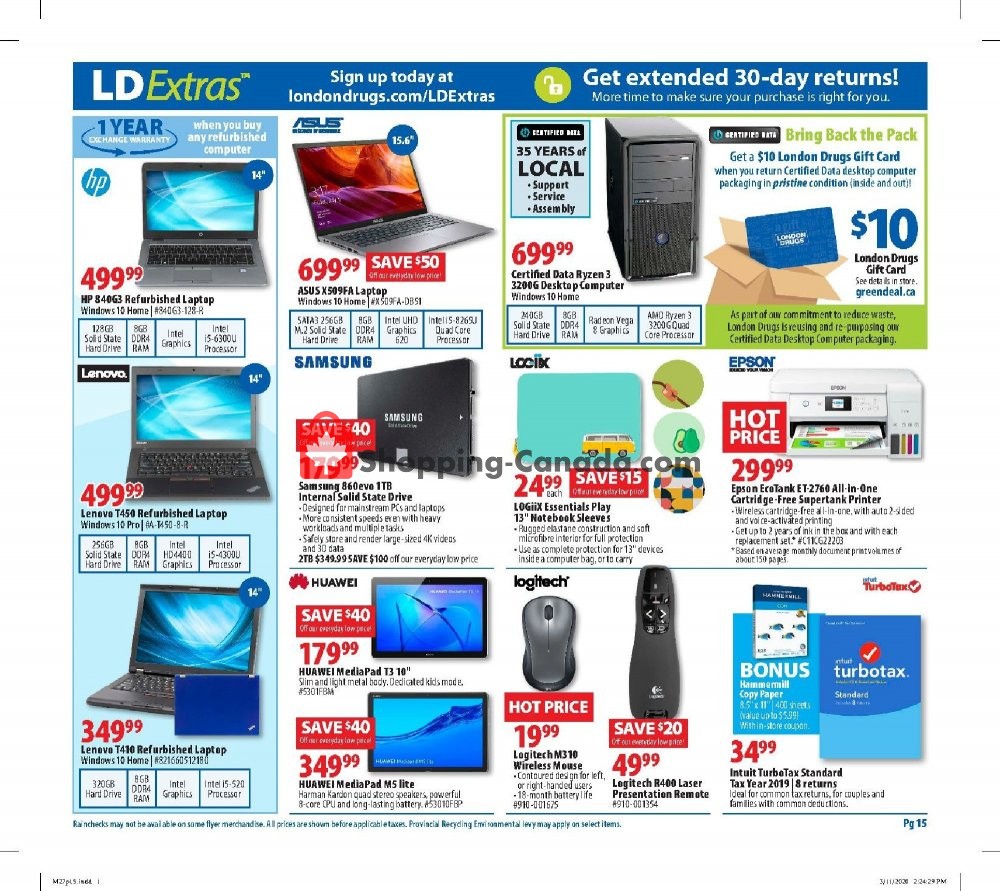 London Drugs flyer from Friday March 27, 2020 to Wednesday April 1, 2020 - page 15
