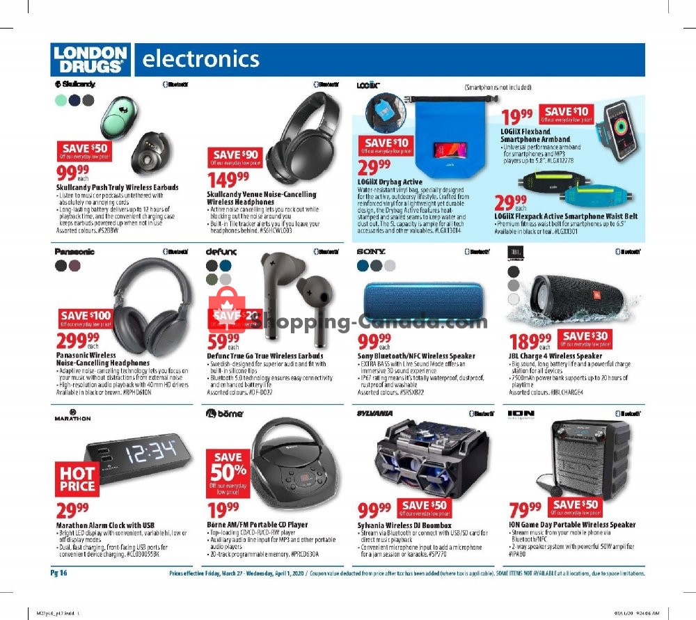 London Drugs flyer from Friday March 27, 2020 to Wednesday April 1, 2020 - page 16