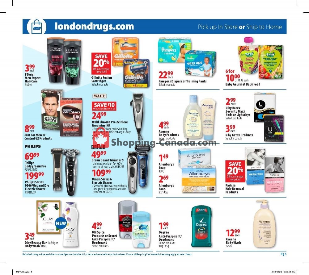 London Drugs flyer from Friday March 27, 2020 to Wednesday April 1, 2020 - page 3