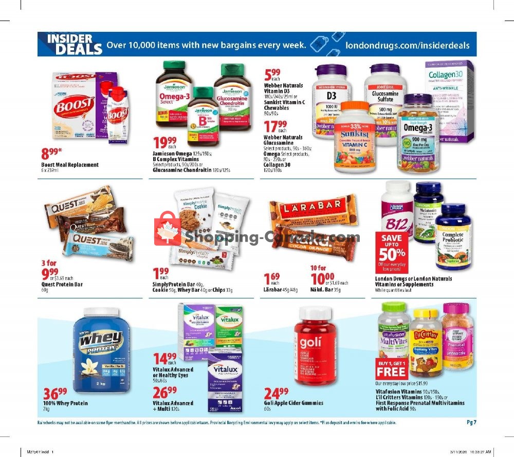 London Drugs flyer from Friday March 27, 2020 to Wednesday April 1, 2020 - page 7