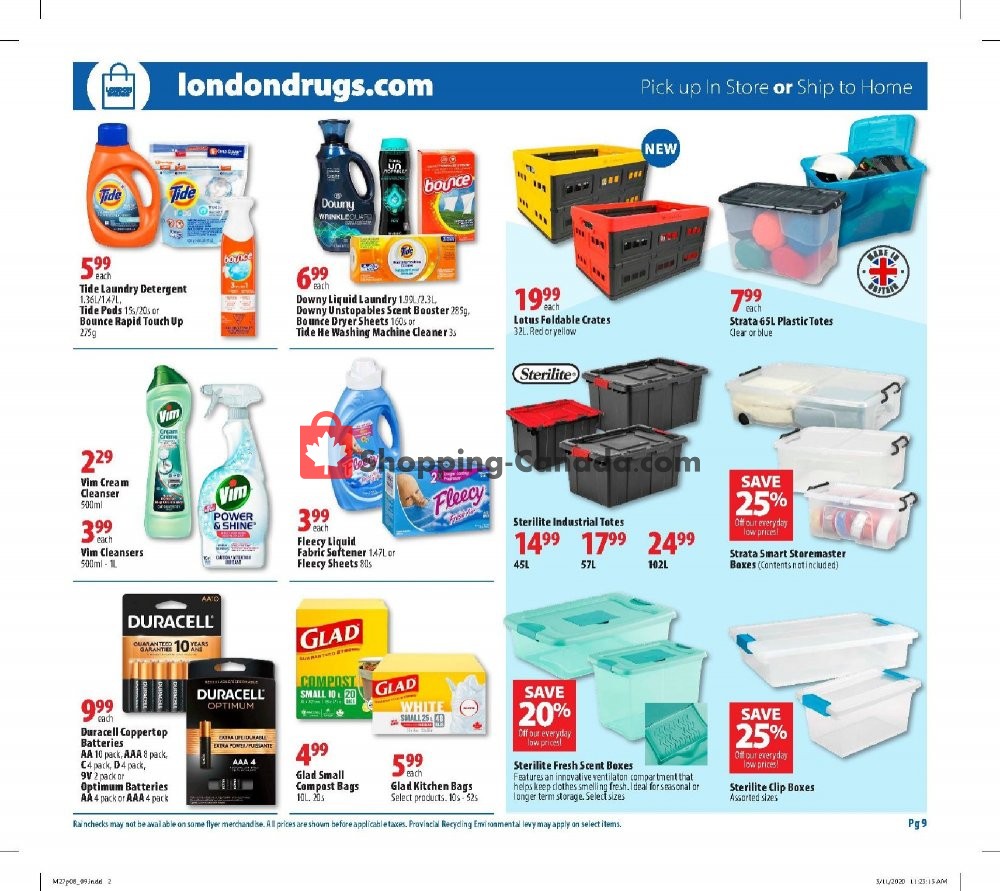 London Drugs flyer from Friday March 27, 2020 to Wednesday April 1, 2020 - page 9
