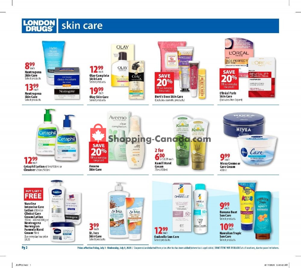 London Drugs flyer from Friday July 3, 2020 to Wednesday July 8, 2020 - page 2