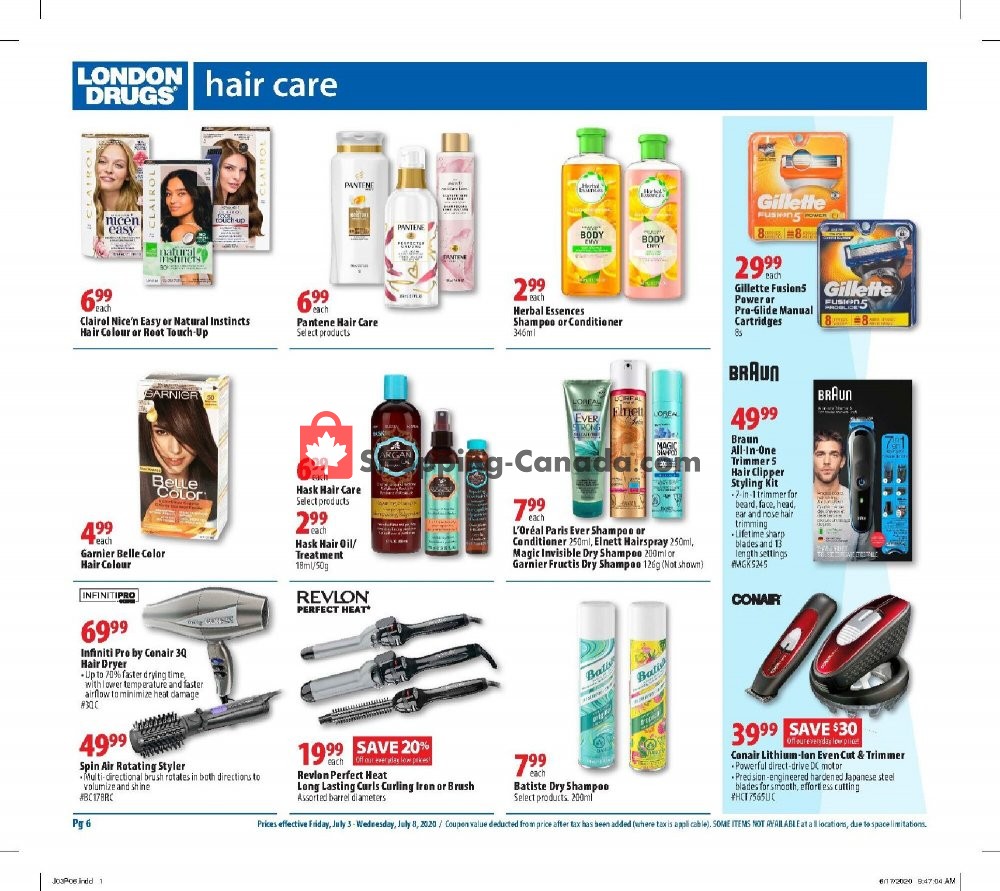 London Drugs flyer from Friday July 3, 2020 to Wednesday July 8, 2020 - page 7