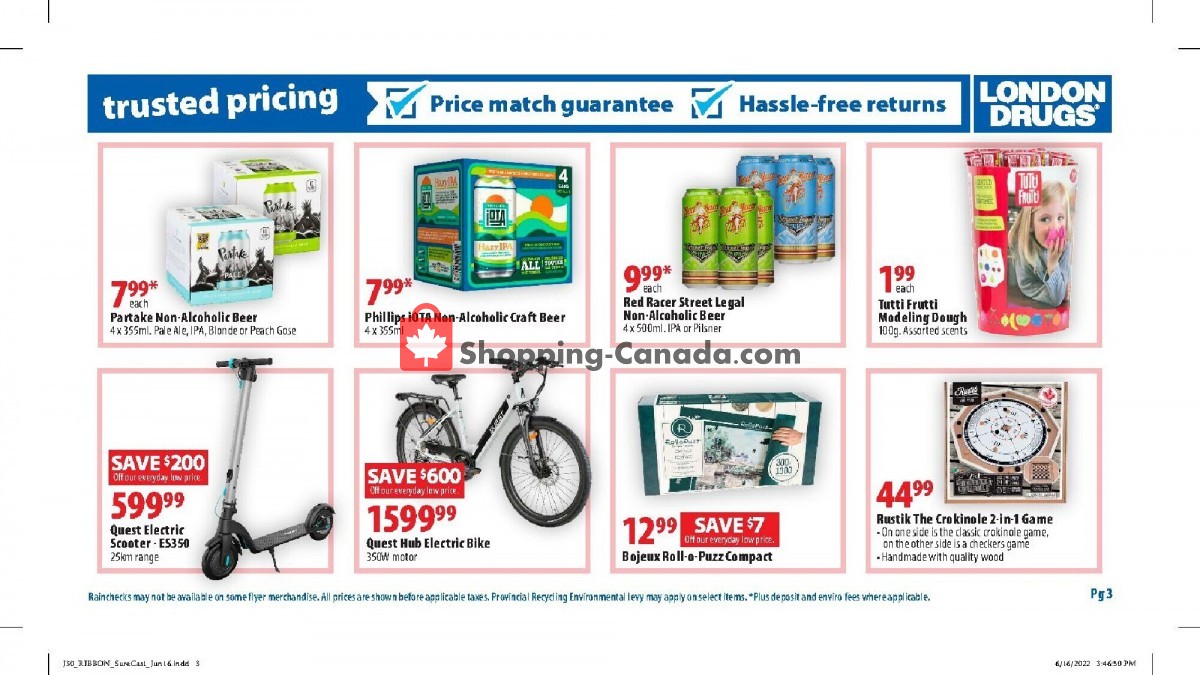 London Drugs flyer from Thursday June 30, 2022 to Wednesday July 6, 2022 - page 3