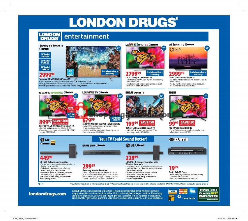London Drugs flyer from Friday March 15, 2019 to Wednesday March 20, 2019 - page 8