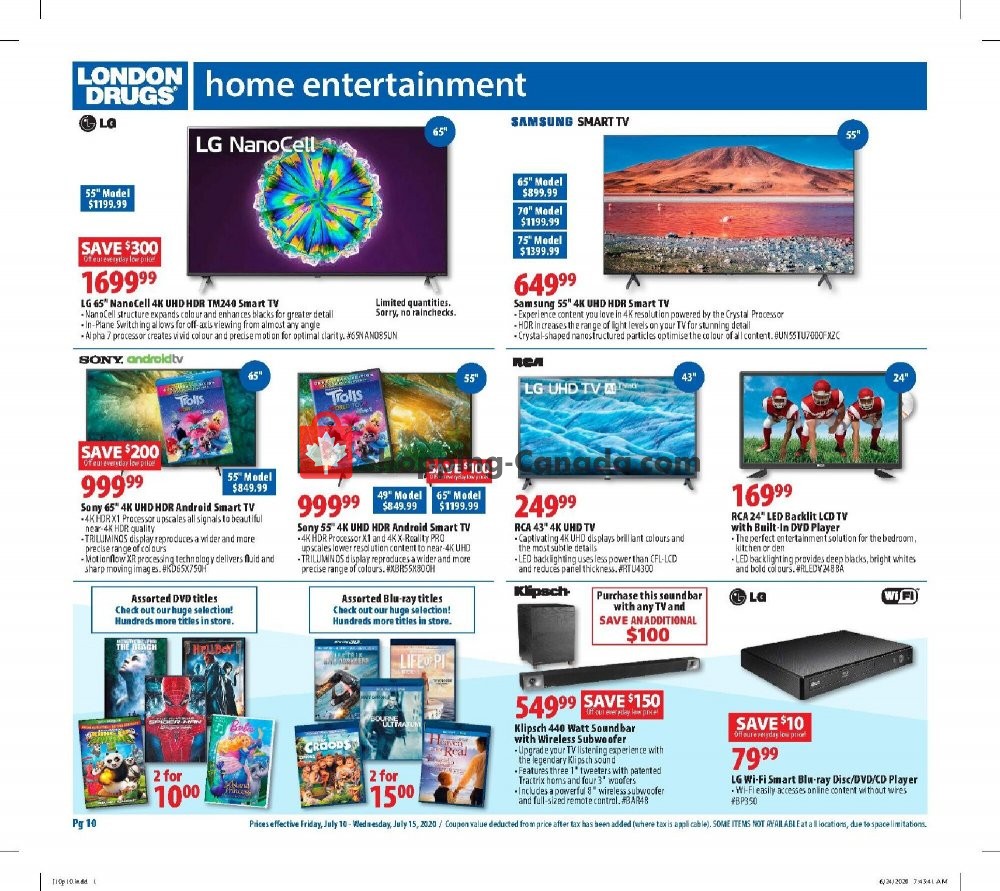 London Drugs flyer from Friday July 10, 2020 to Wednesday July 15, 2020 - page 11