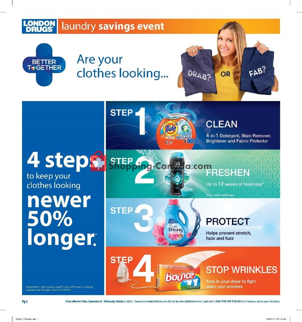 London Drugs flyer from Friday September 20, 2019 to Wednesday October 9, 2019 - page 2