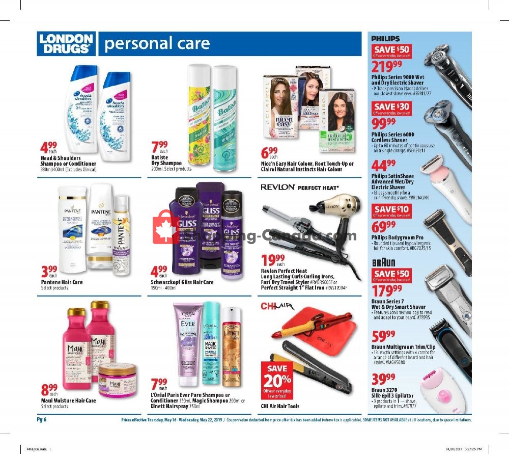 London Drugs flyer from Thursday May 16, 2019 to Wednesday May 22, 2019 - page 7