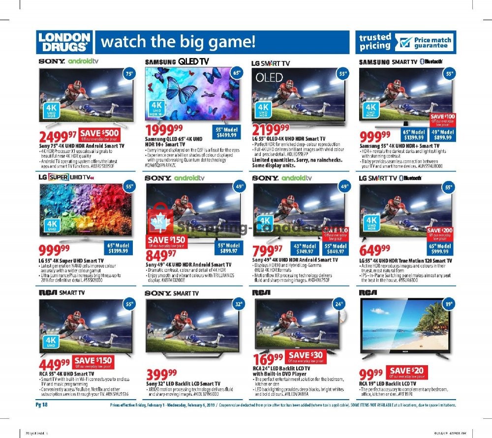 London Drugs flyer from Friday February 1, 2019 to Wednesday February 6, 2019 - page 4
