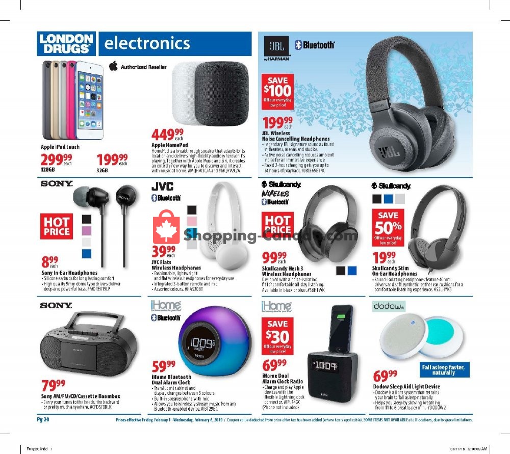 London Drugs flyer from Friday February 1, 2019 to Wednesday February 6, 2019 - page 6