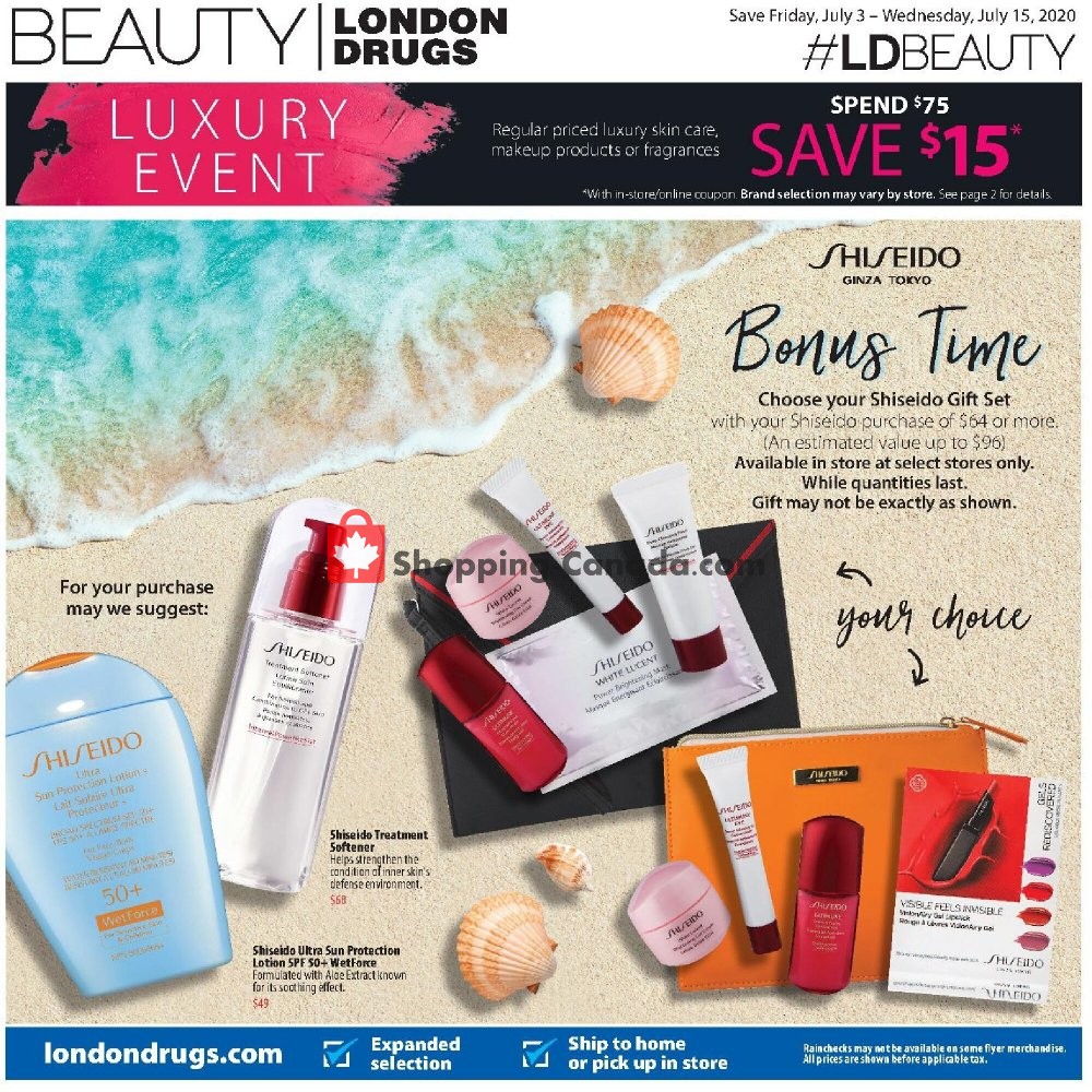 London Drugs flyer from Friday July 3, 2020 to Wednesday July 15, 2020 - page 1