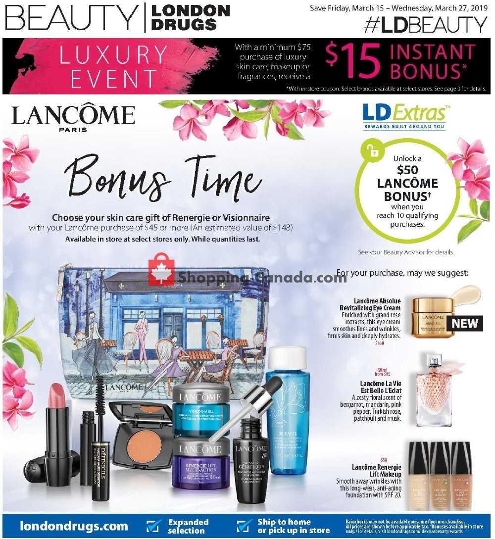 London Drugs flyer from Friday March 15, 2019 to Wednesday March 27, 2019 - page 1