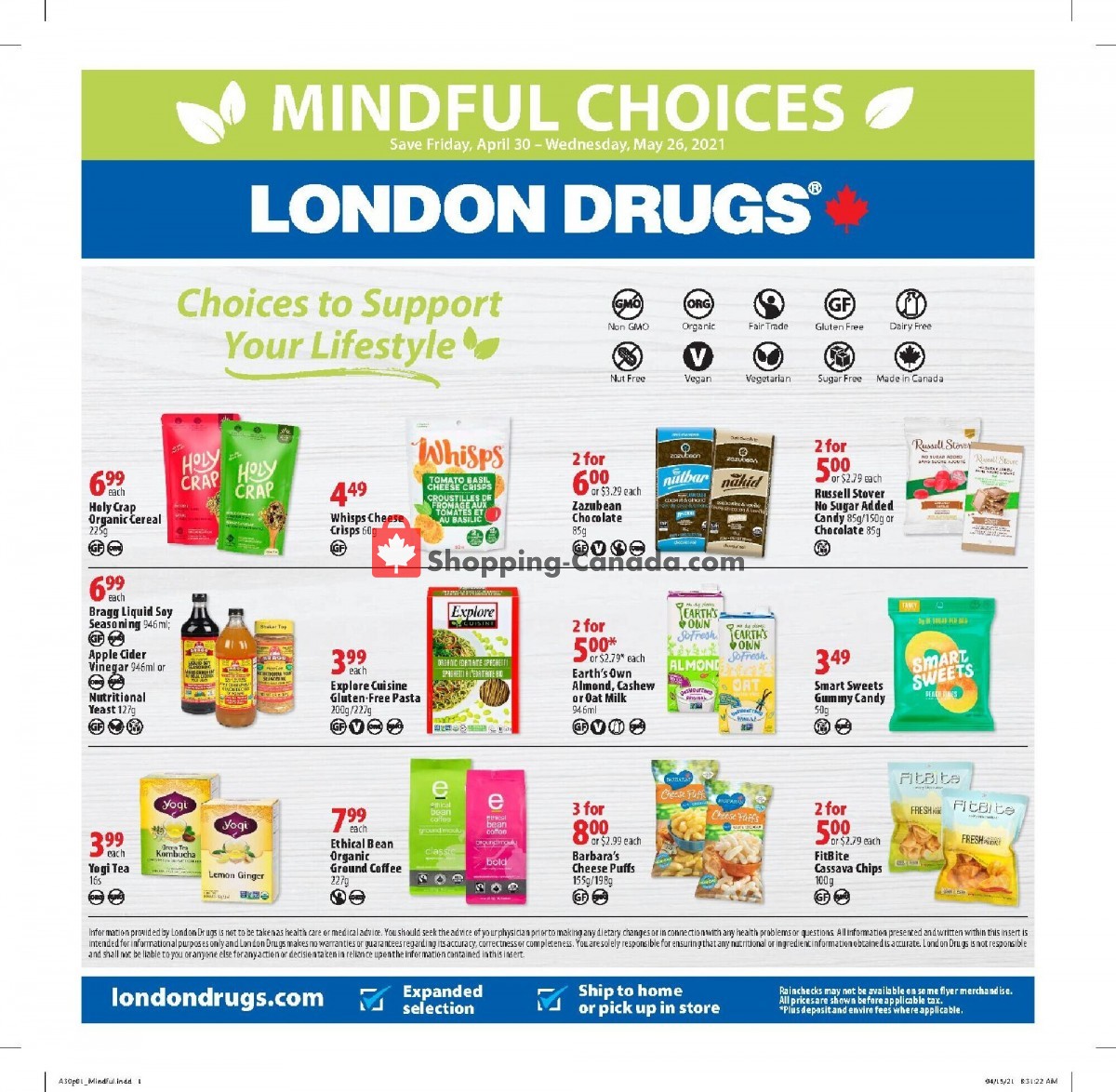 London Drugs flyer from Friday April 30, 2021 to Wednesday May 26, 2021 - page 1