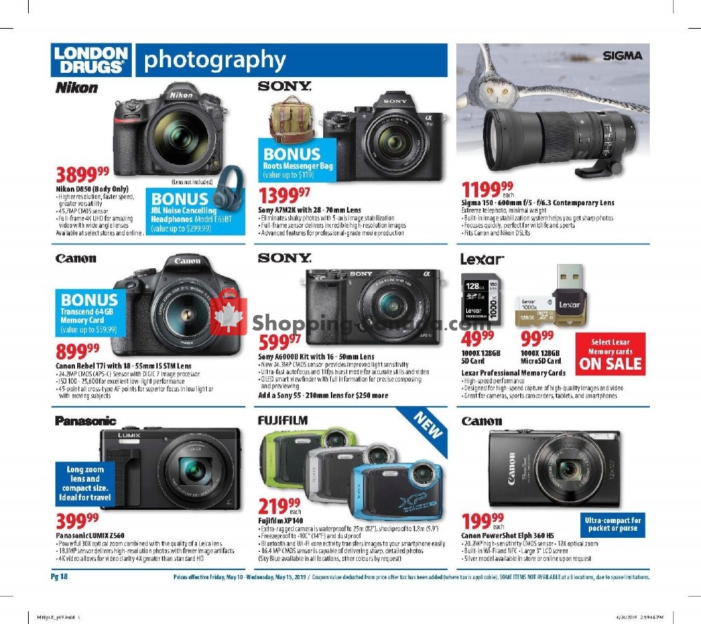 London Drugs flyer from Friday May 10, 2019 to Wednesday May 15, 2019 - page 19
