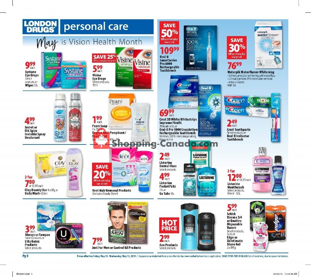 London Drugs flyer from Friday May 10, 2019 to Wednesday May 15, 2019 - page 9