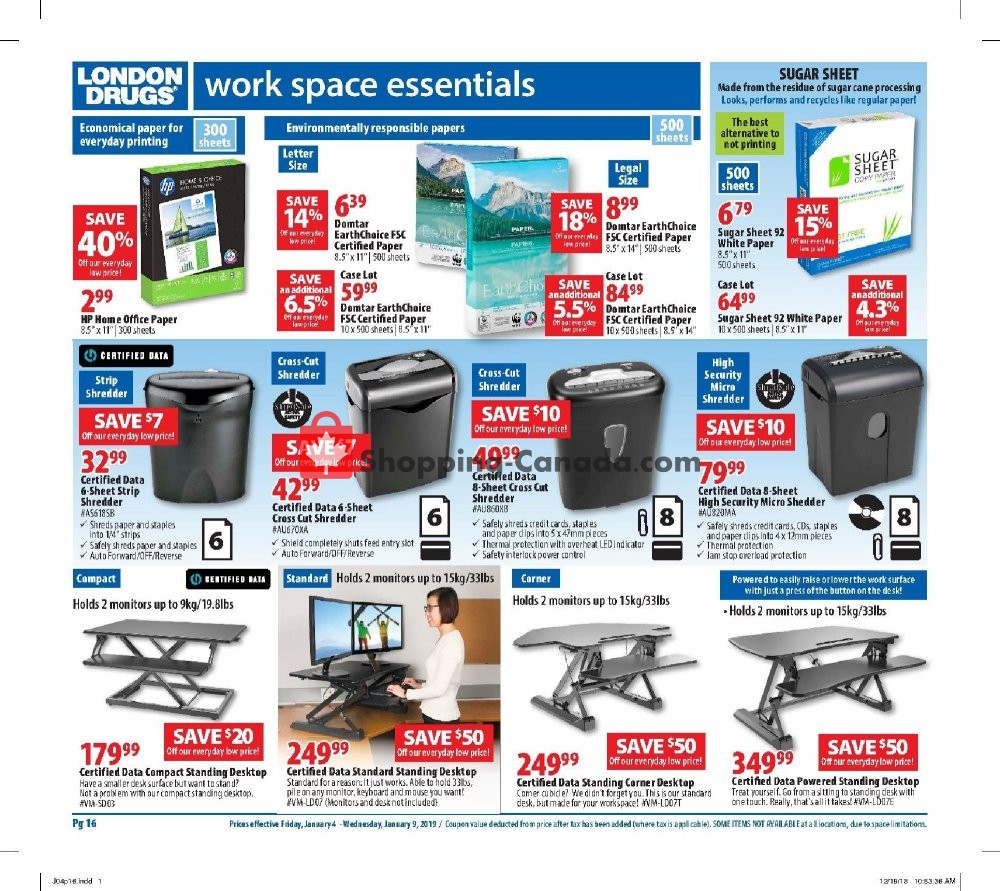 London Drugs flyer from Friday January 4, 2019 to Wednesday January 9, 2019 - page 3
