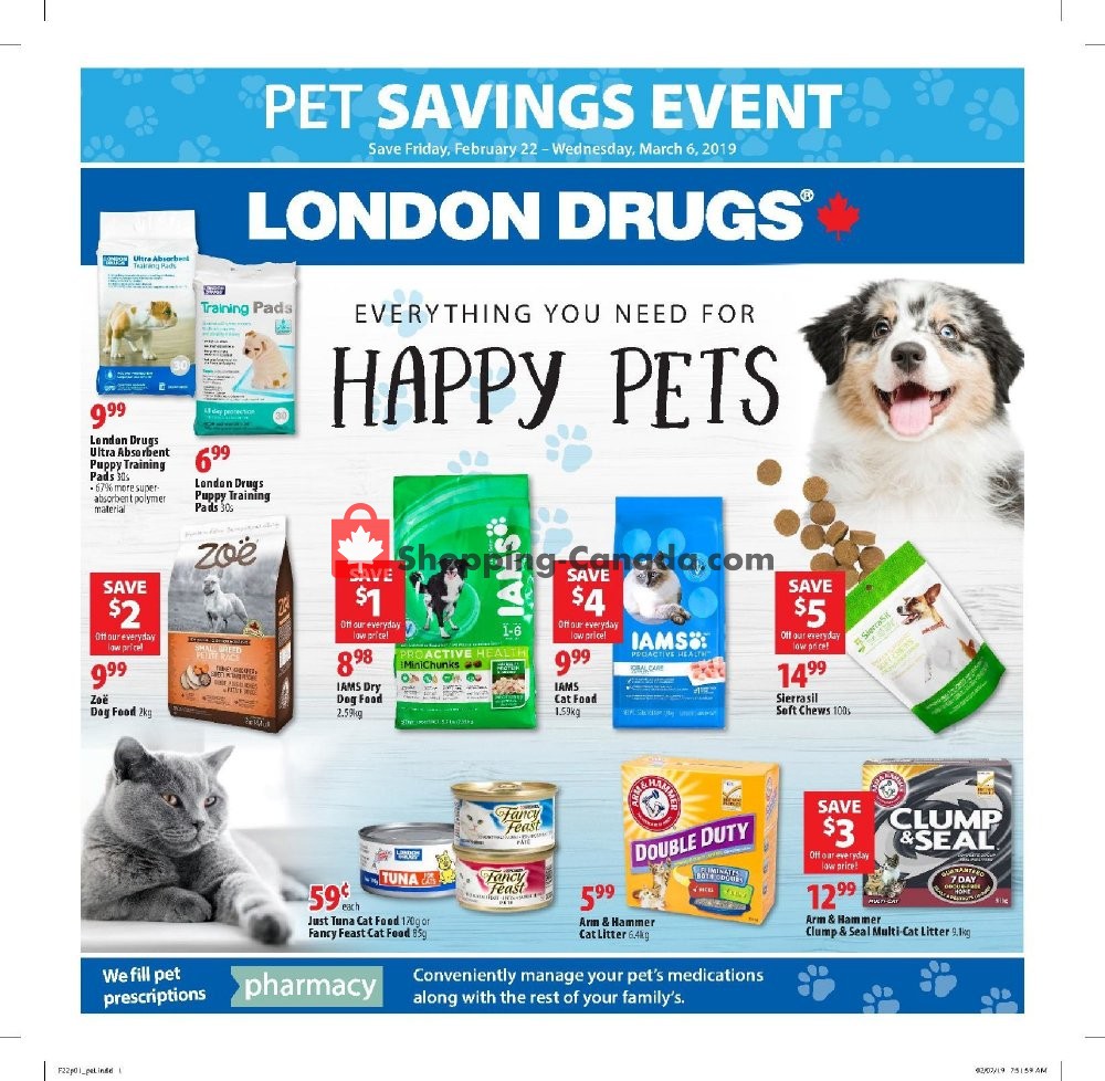 London Drugs flyer from Friday February 22, 2019 to Wednesday March 6, 2019 - page 1