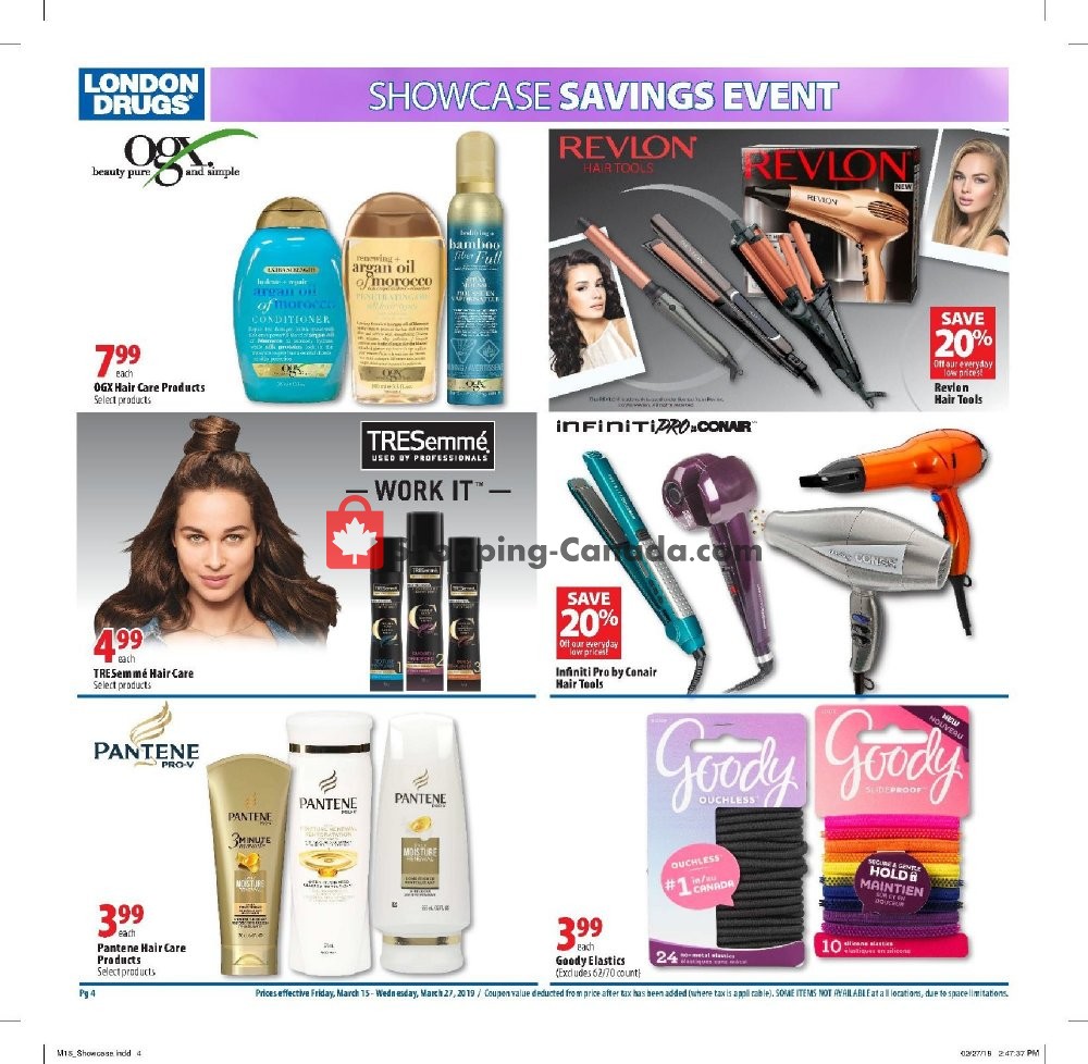 London Drugs flyer from Friday March 15, 2019 to Wednesday March 27, 2019 - page 4