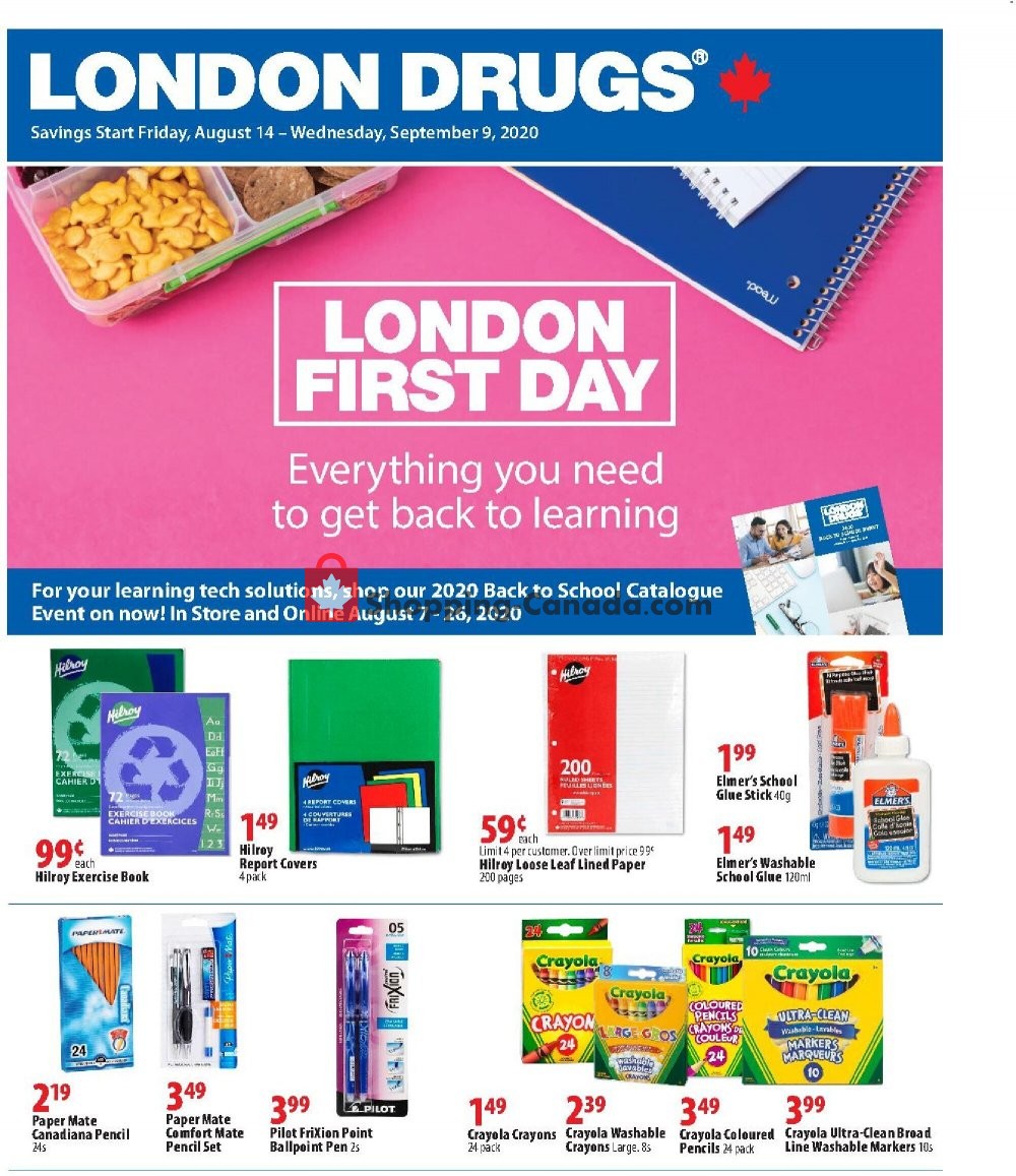 London Drugs Canada, flyer (Special Offer) August 14 September 9, 2020 Shopping Canada