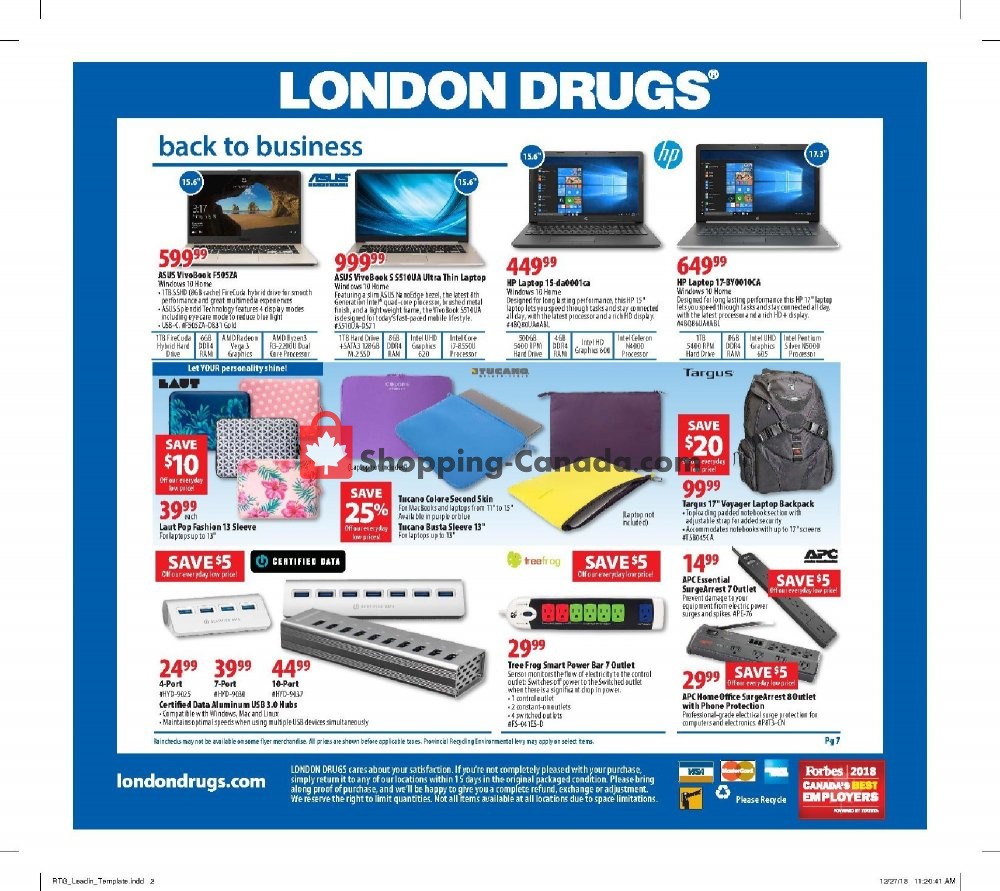 London Drugs flyer from Friday January 11, 2019 to Wednesday January 16, 2019 - page 5