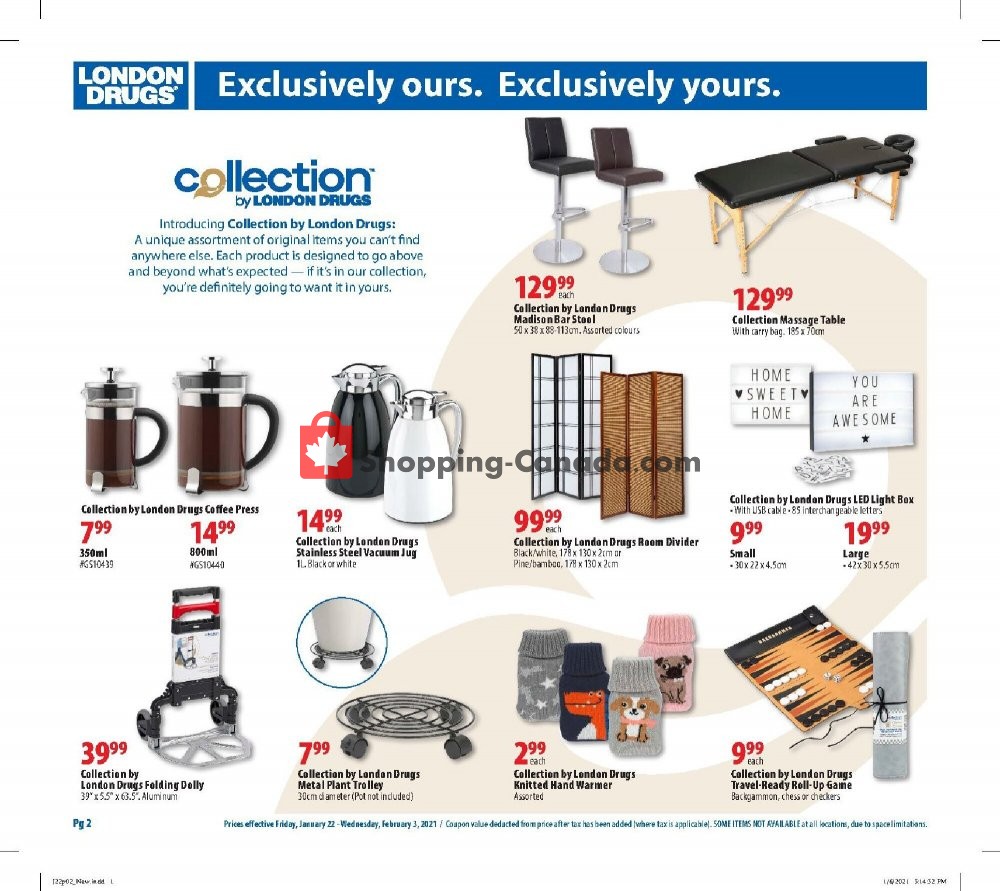 London Drugs flyer from Friday January 22, 2021 to Wednesday February 3, 2021 - page 4