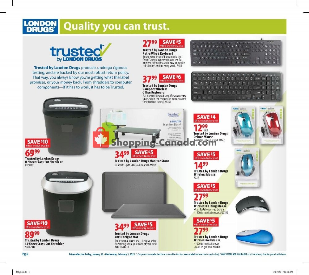 London Drugs flyer from Friday January 22, 2021 to Wednesday February 3, 2021 - page 8